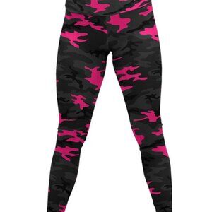 Dark Pink Camo Yoga Pants Gearbunch